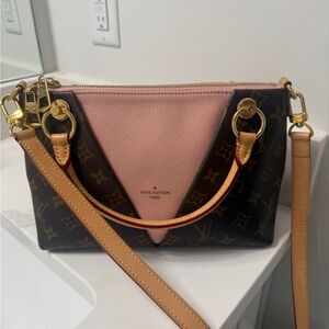 Louis Vuitton Pink and Brown Crossbody Bag